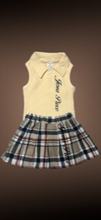 JP Polo neck Tank & Pleated set