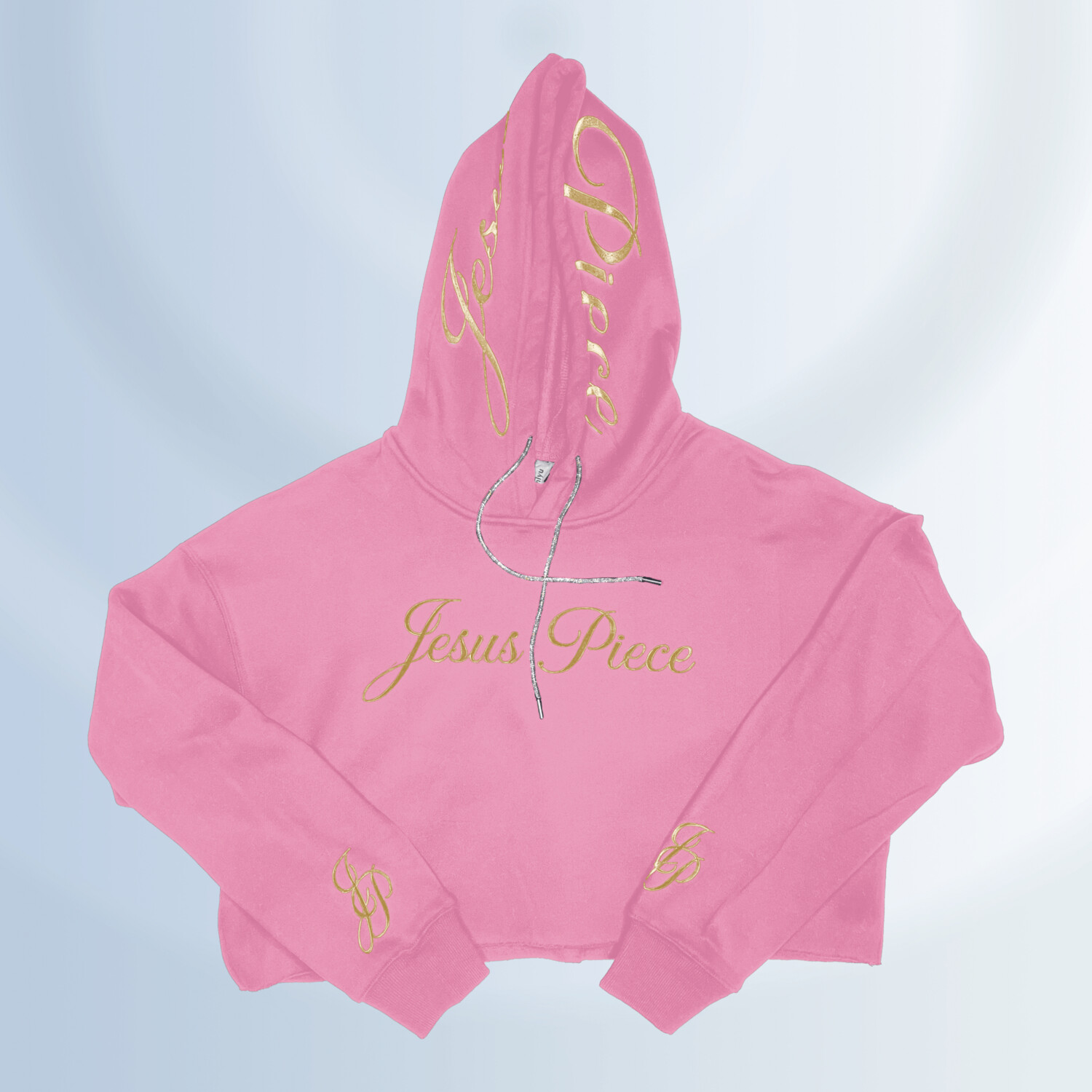 JP Blinged Crop Hoodie, COLOR: PINK