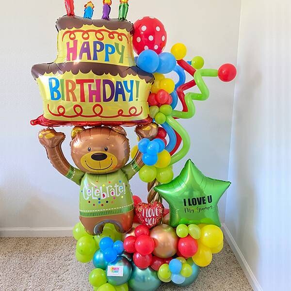Bouquet Happy Birthday Bear