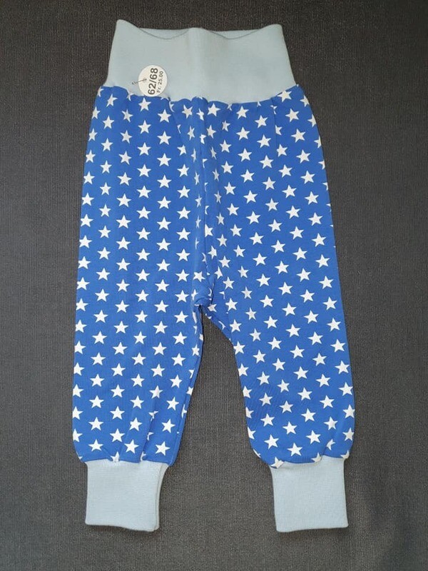 62/68, Hösli Sterne weiss,  royalblau