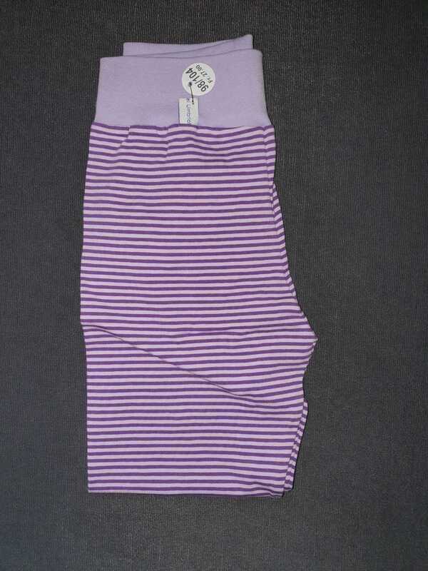 98/104, Hösli gestreift, dunkelviolet- flieder