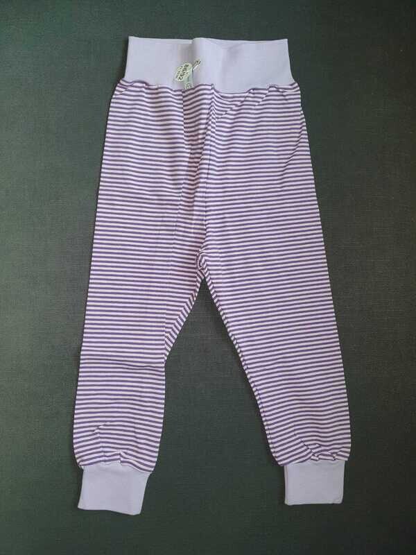 86/92, Hösli gestreift, dunkelviolet-flieder