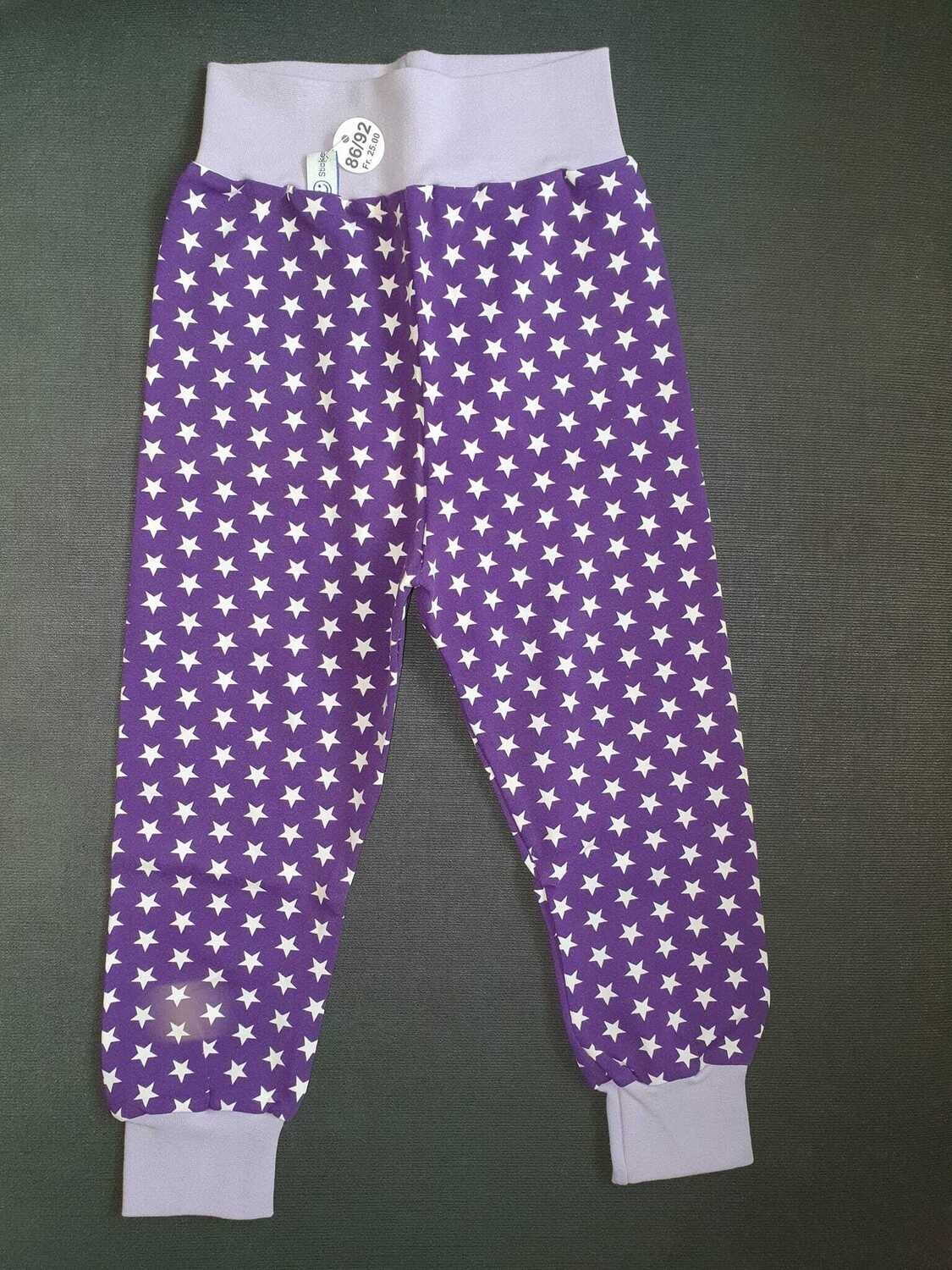 86/92, Hösli Sterne weiss, dunkelviolet