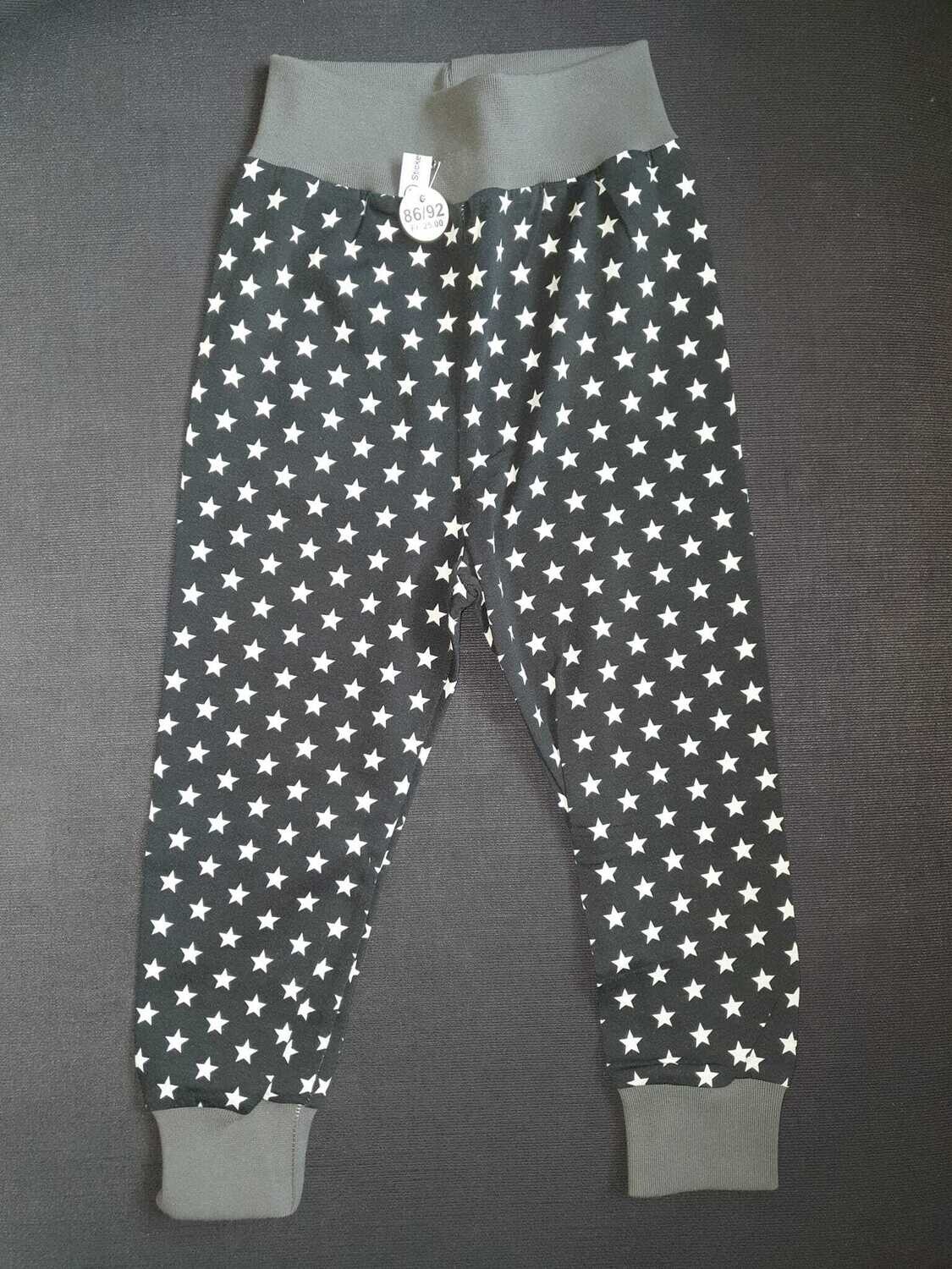 98/104, Hösli Sterne weiss, schwarz