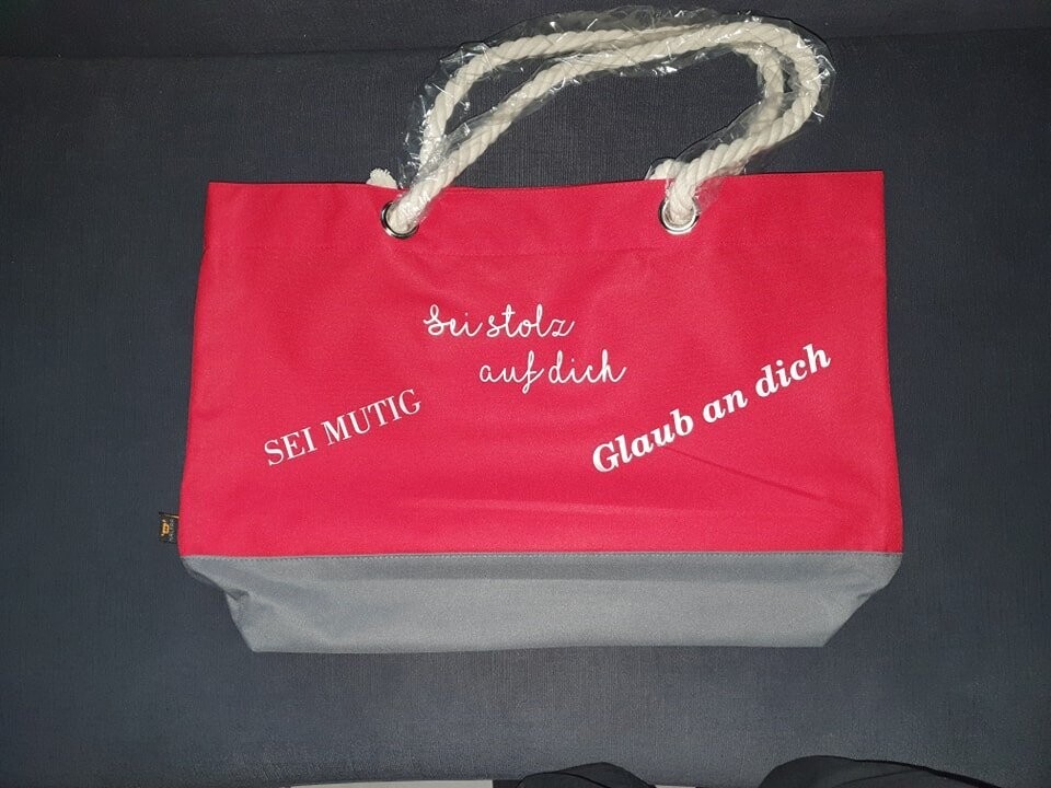 Grosse Tasche rot -antracid