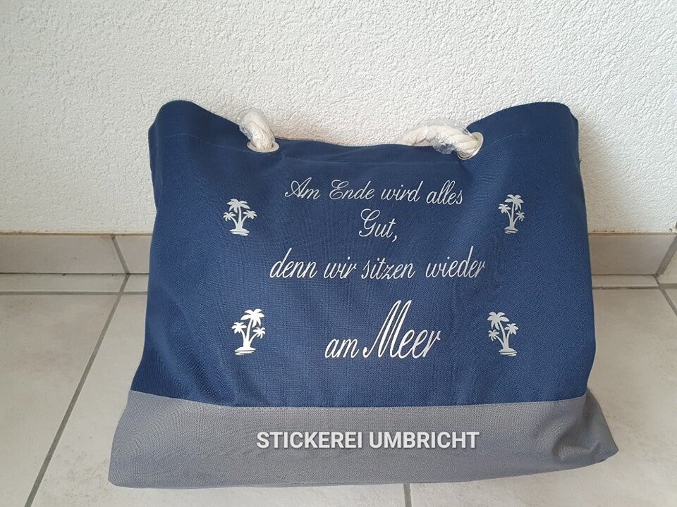 Grosse Tasche navy -antracid