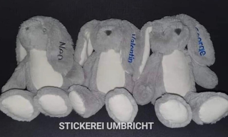  Plüschhäsli grau