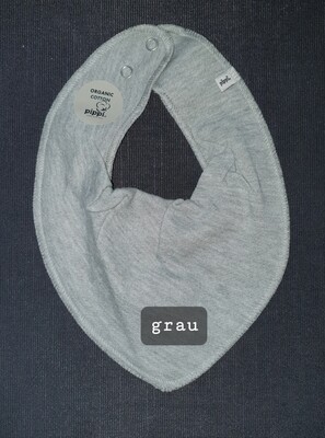 Dreiecktuch hellgrau bestickt Dreiecktuch hellgrau bestickt