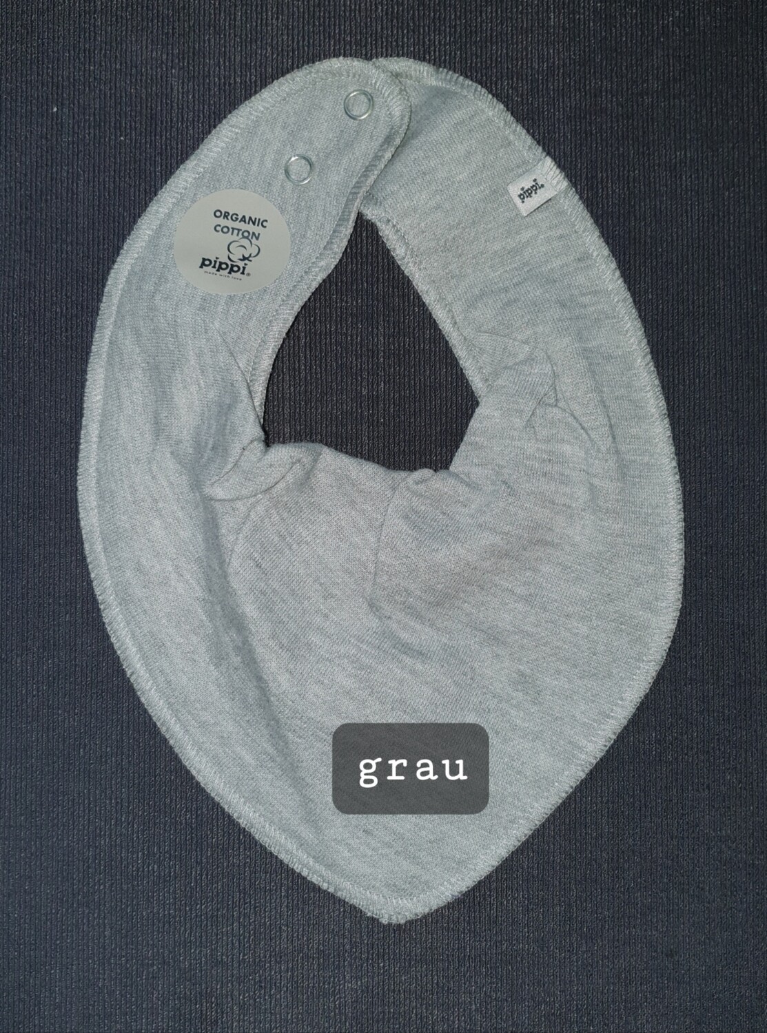 Dreiecktuch hellgrau bestickt Dreiecktuch hellgrau bestickt