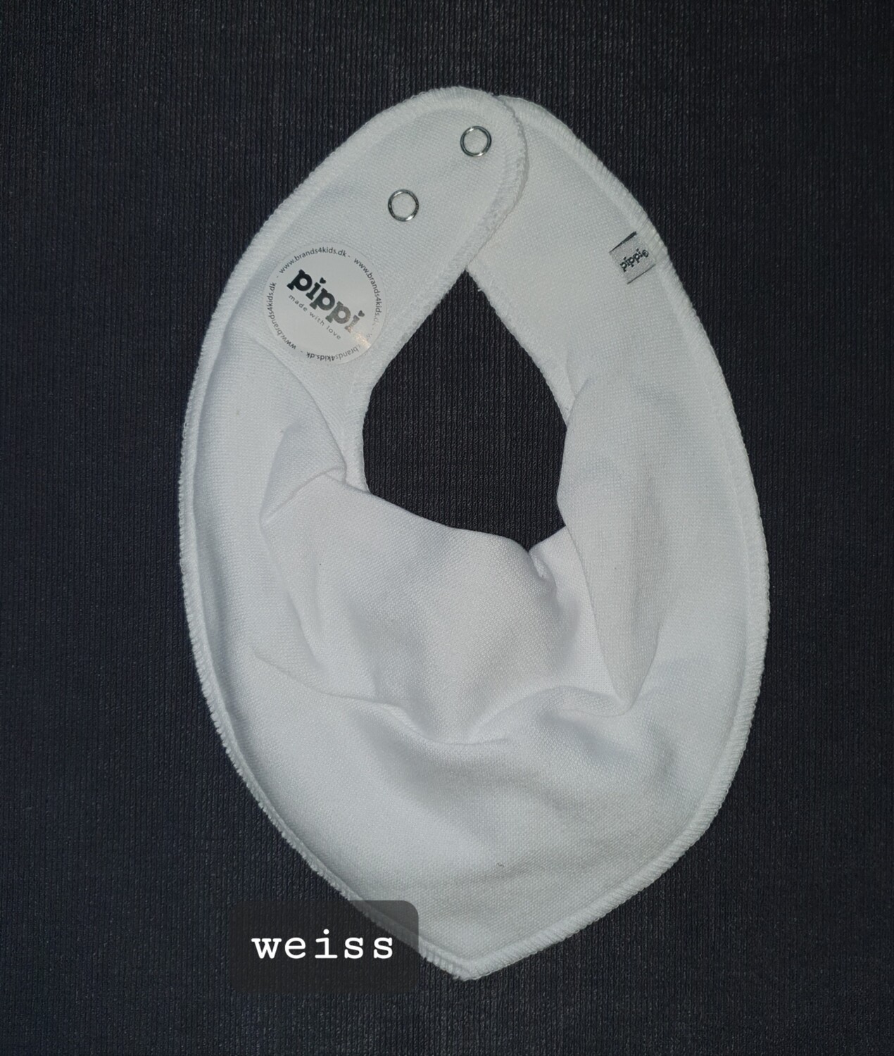 Dreiecktuch weiss bestickt 