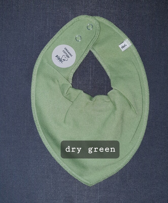 Dreiecktuch dry green bestickt 