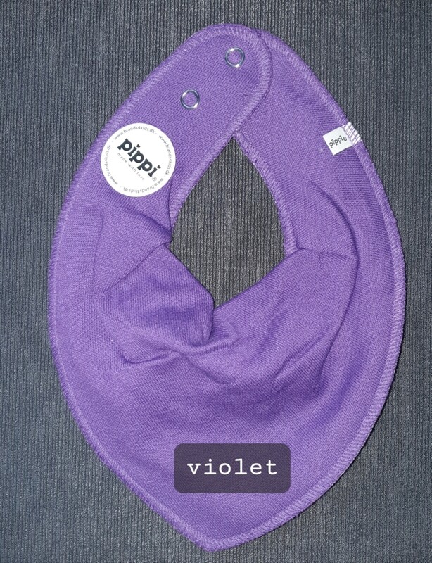 Dreiecktuch violet bestickt 