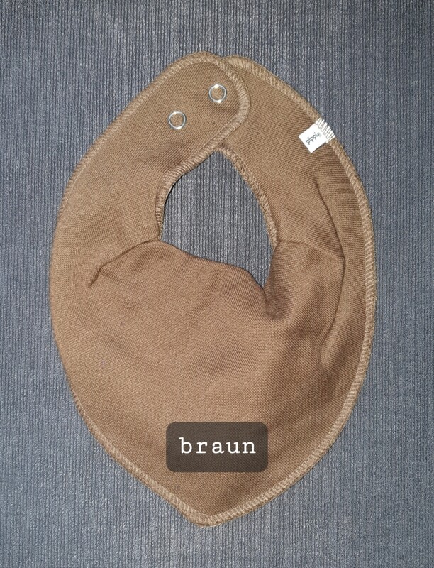 Dreiecktuch braun bestickt 
