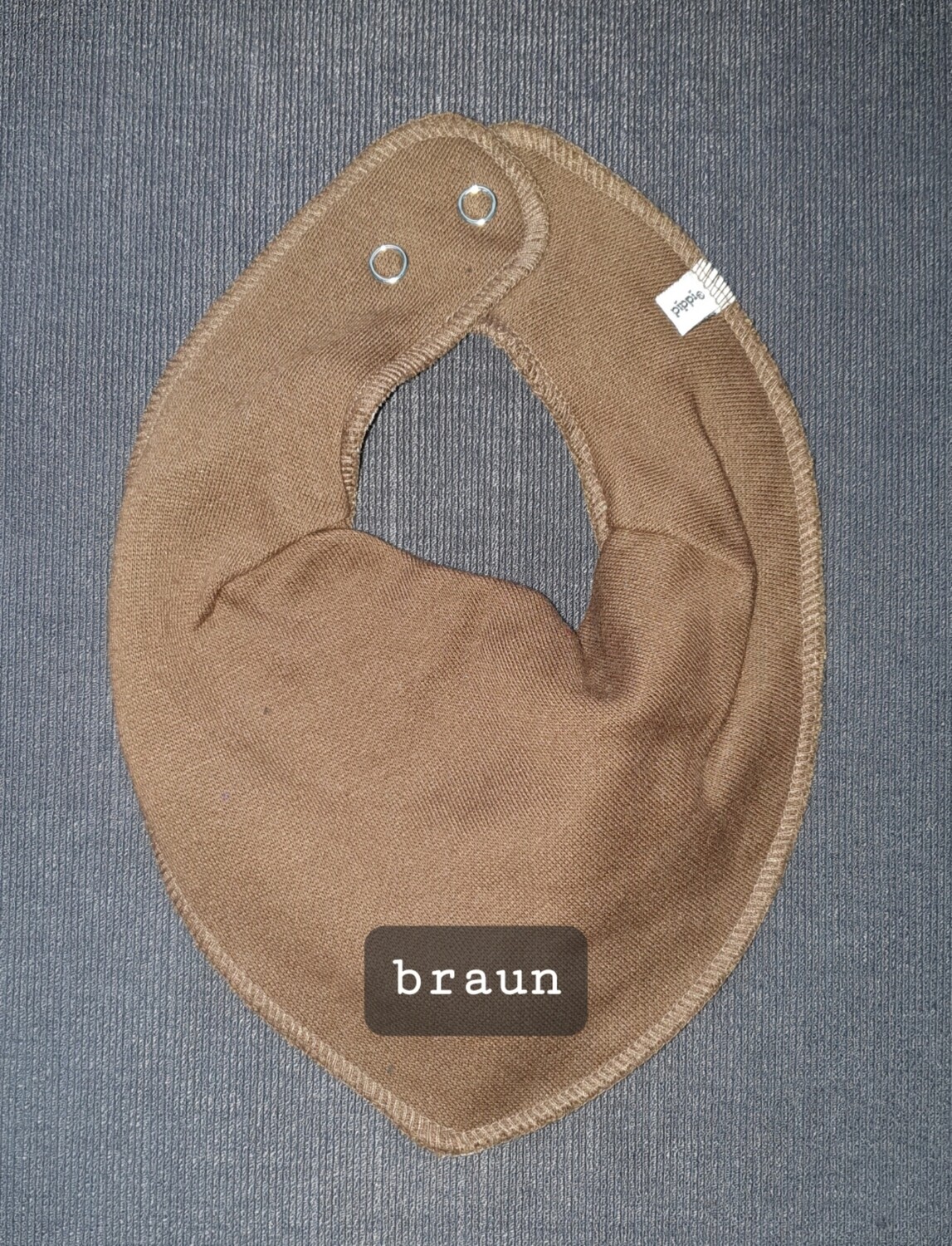 Dreiecktuch braun bestickt 