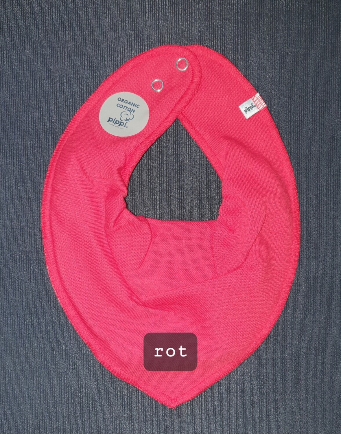 Dreiecktuch rot bestickt Dreiecktuch rot bestickt