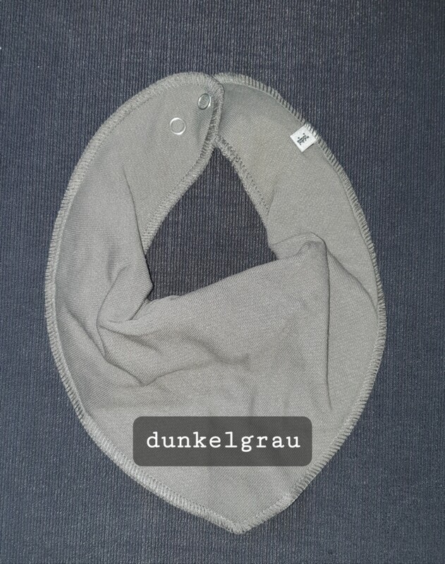 Dreiecktuch dunkelgrau bestickt 