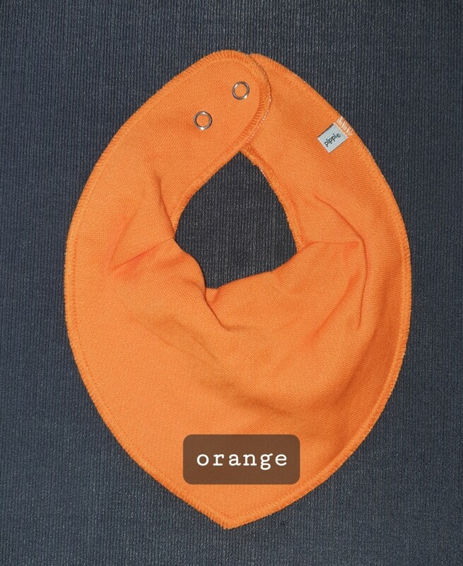 Dreiecktuch orange bestickt 