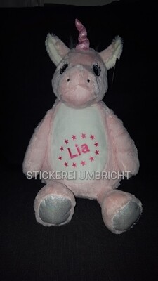 Plüschtier Einhorn ca 42 cm gross