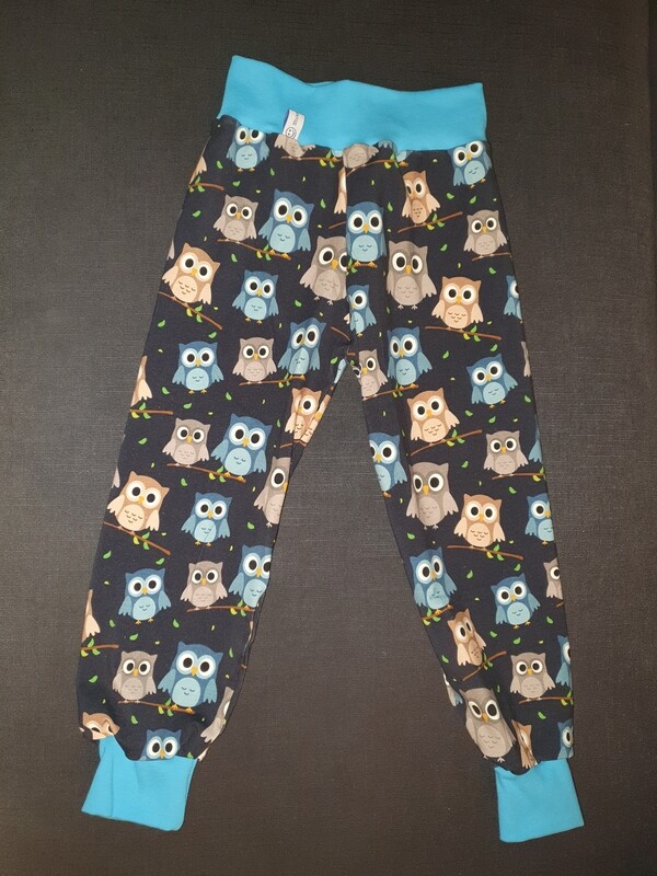 98/104, Hösli Eule, blau/türkis