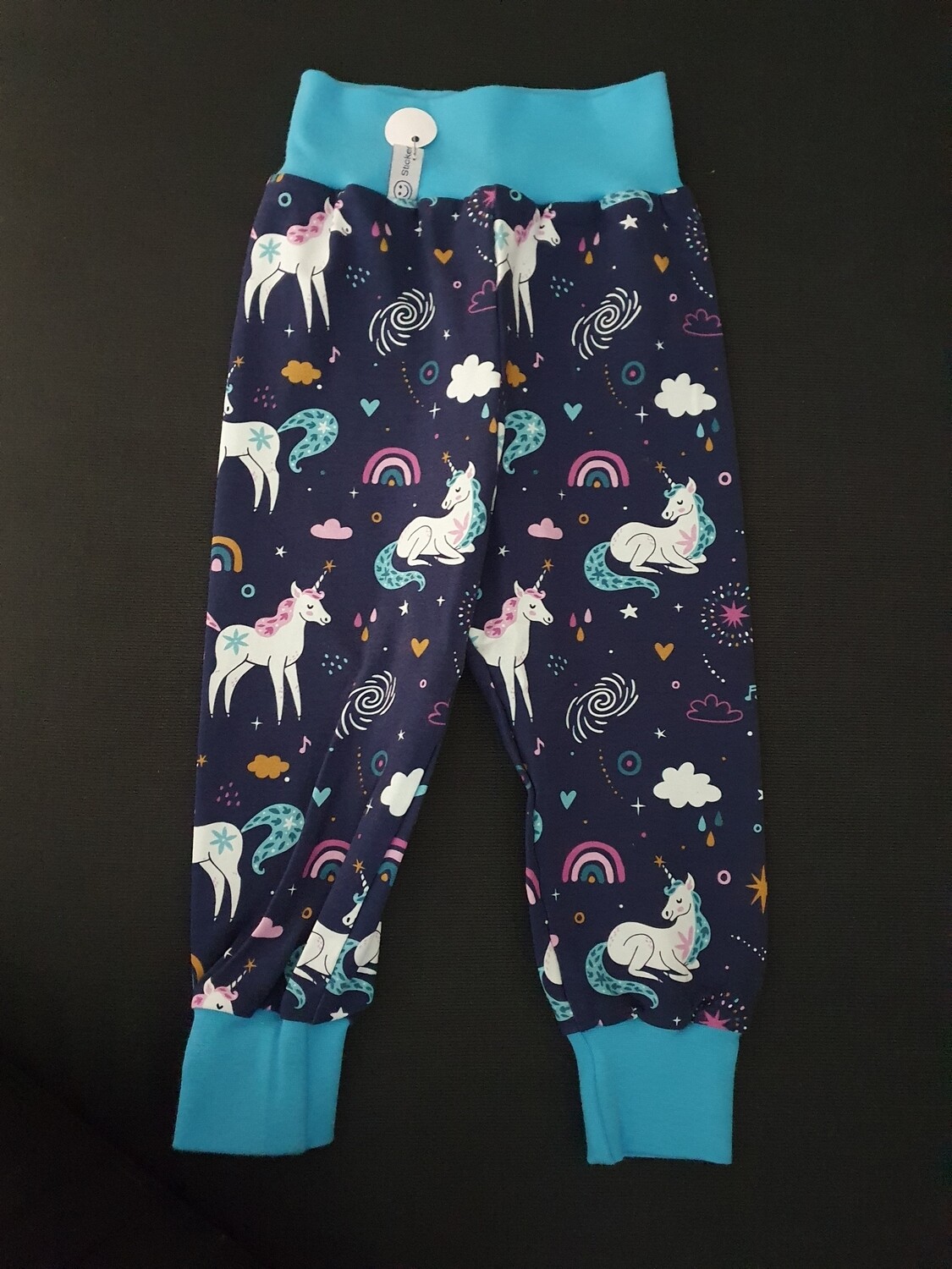 74/80, Hösli Einhorn, dunkelblau / türkis