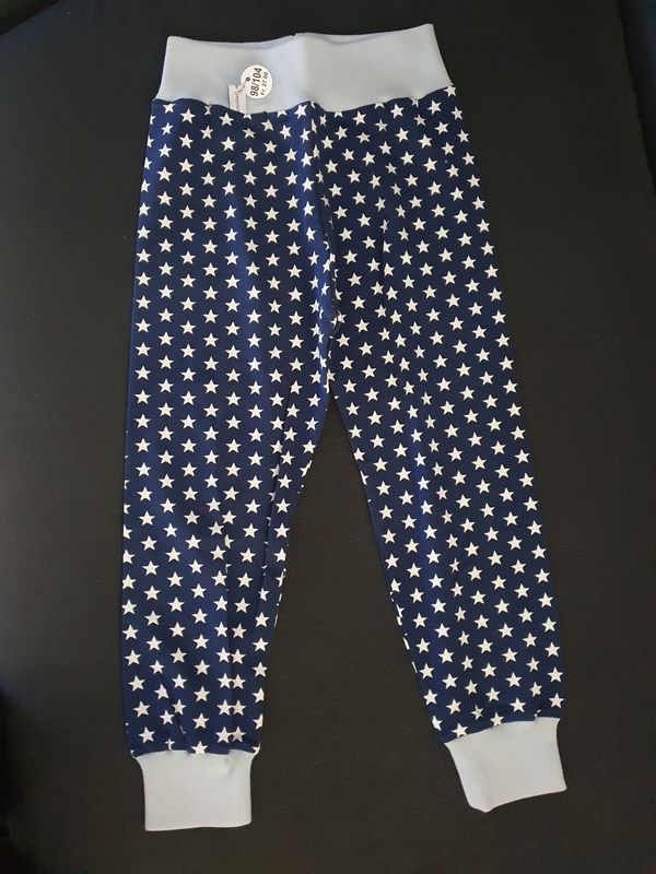 98/104, Hösli Sternli weiss,  dunkelblau