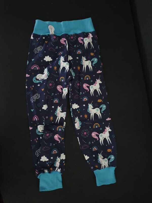 98/104, Hösli, Einhorn blau/türkis