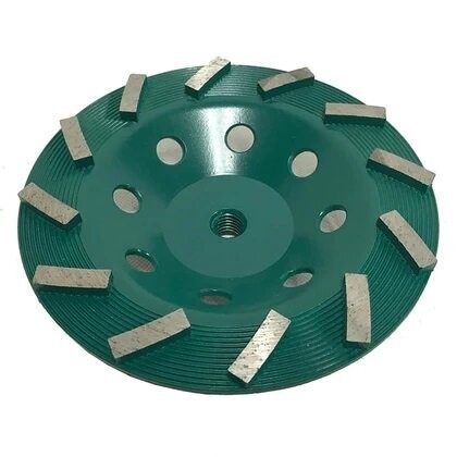 Spiral Cup Wheels Dark Green Series 7"