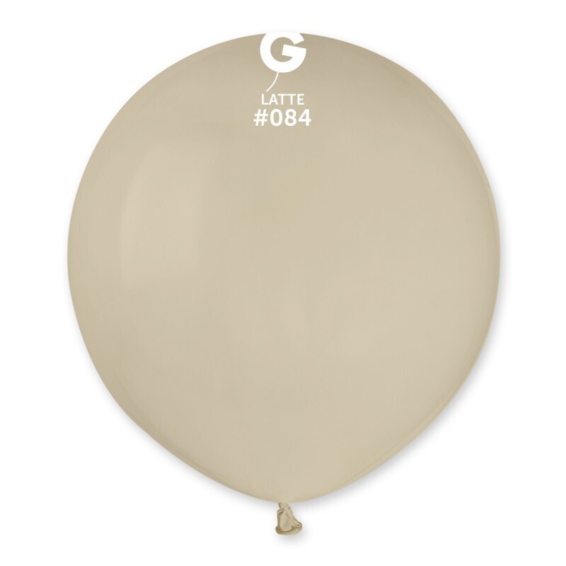 Gemar Latex Balloons Standard Latte #084 19in - 25 pieces