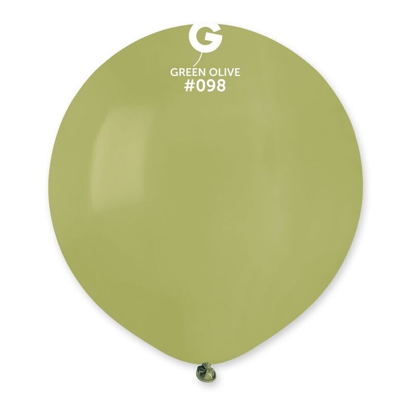 Gemar Latex Balloons Standard Olive #098 19 in - 25 pieces