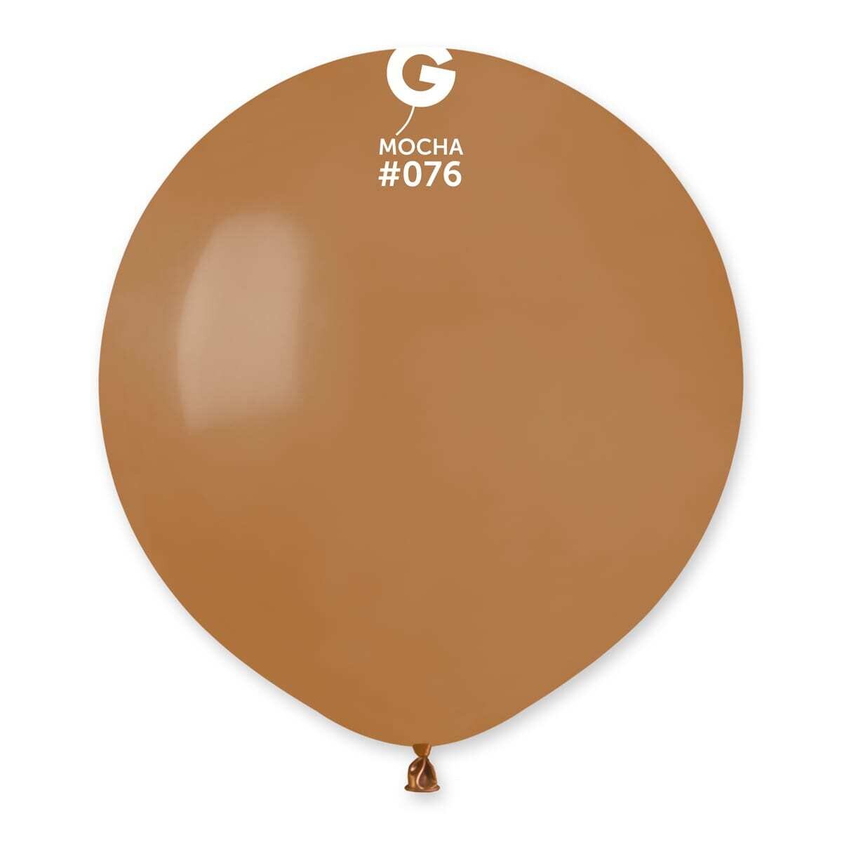 Gemar Latex Balloons Standard Mocha #076 19in - 25 pieces