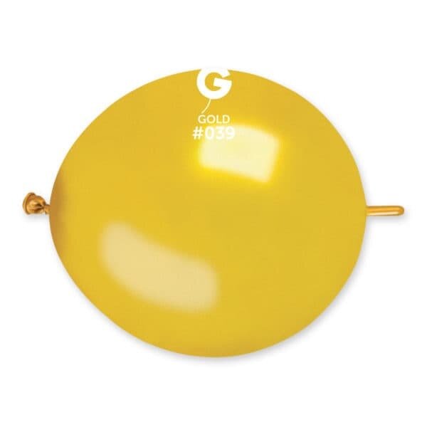Gemar Latex Balloons Metal Gold #039 13in - 50 pieces