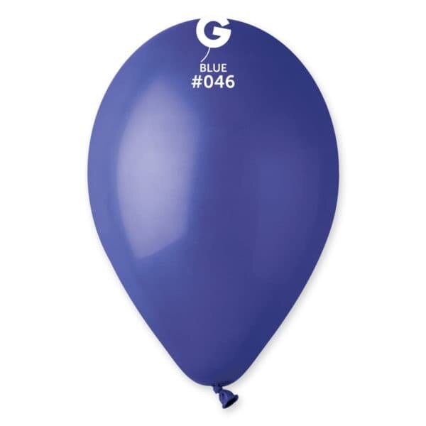 Gemar Latex Balloons Standard Blue #046 12in - 50 pieces