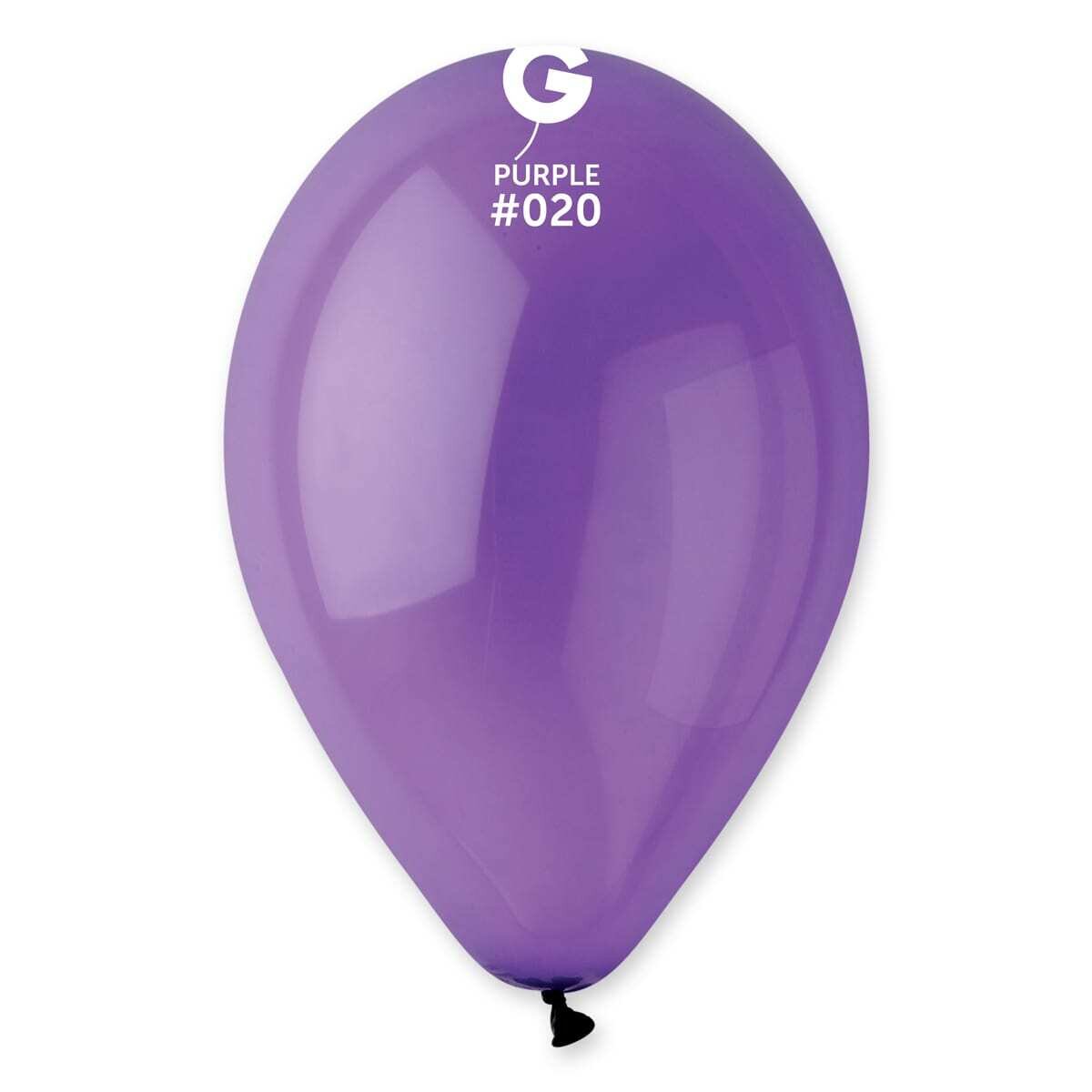 Gemar Latex Balloons Crystal Purple #020 12in - 50 pieces