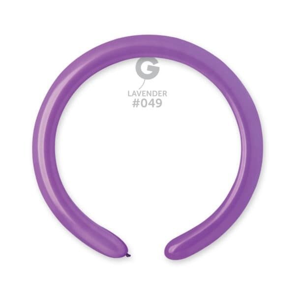 Gemar Latex Balloons Standard Lavender #049 2in - 50 pieces