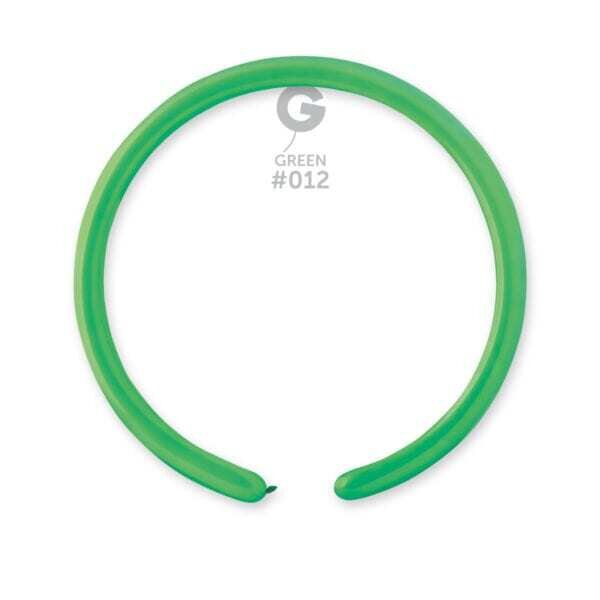 Gemar Latex Balloons Standard Green #012 1in - 50 pieces