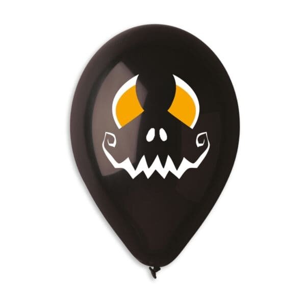 Gemar Latex Balloons Standard Printed Scary Face #221 12in - 50 pieces