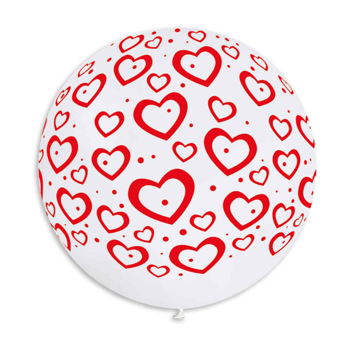 Gemar Latex Balloons Standard Printed Hearts & Dots - 31in 1 piece