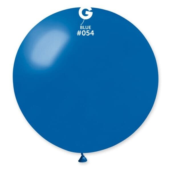 Gemar Latex Balloons Metal Blue #054 31in - 1 Piece