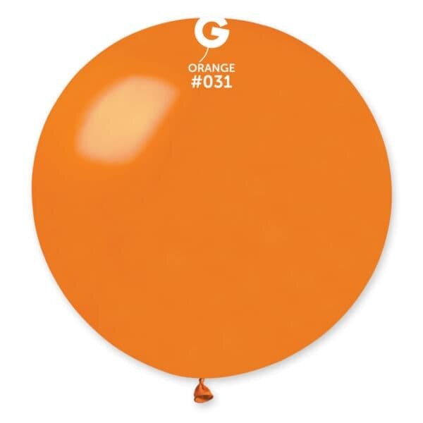 Gemar Latex Balloons Metal Orange #031 31in - 1 Piece