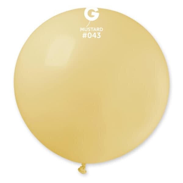 Gemar Latex Balloons Standard Mustard #043 31in - 1 piece
