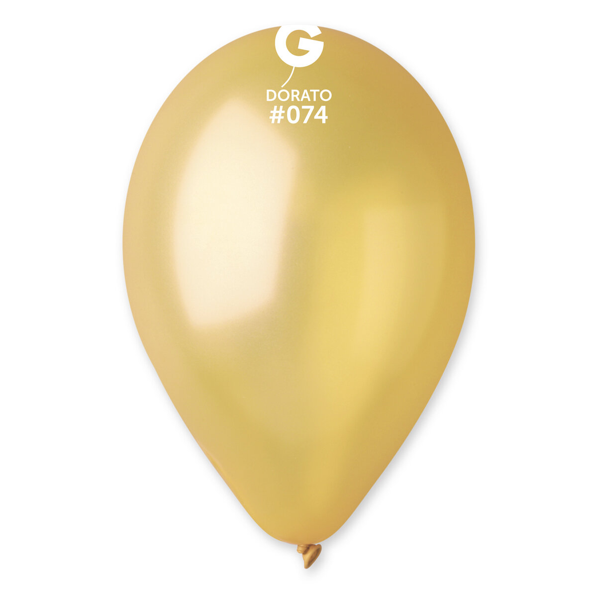 Gemar Latex Balloons Metal Dorato #074 12in - 50 Pieces