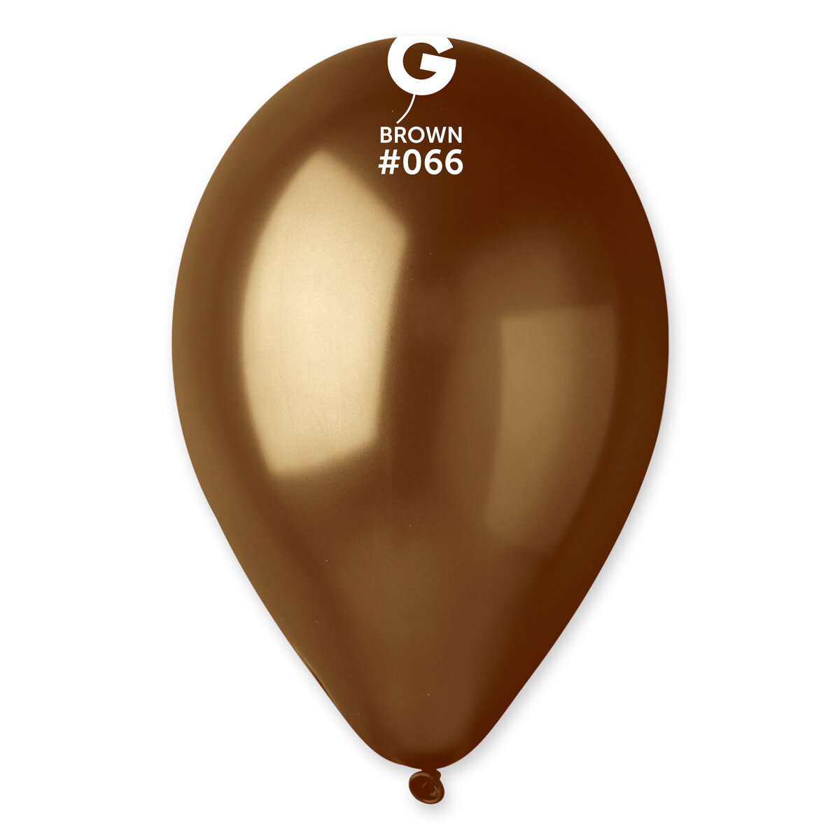 Gemar Latex Balloons Metal Brown #066 12in - 50 Pieces