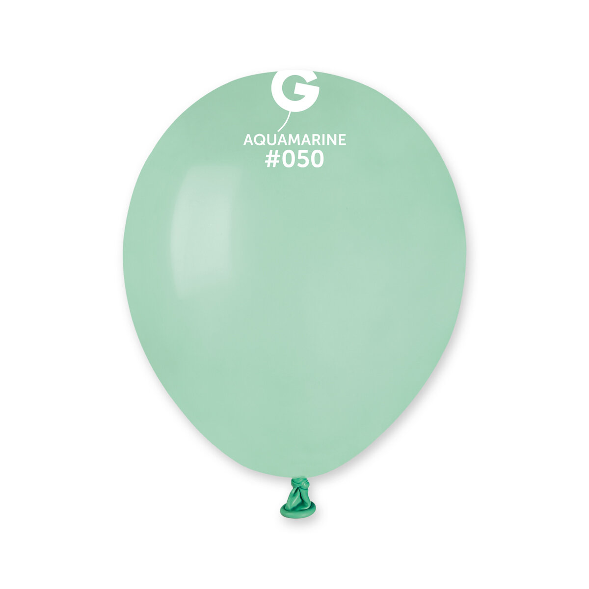 Gemar Latex Balloons Standard Acquamarine #050 5in - 100 pieces