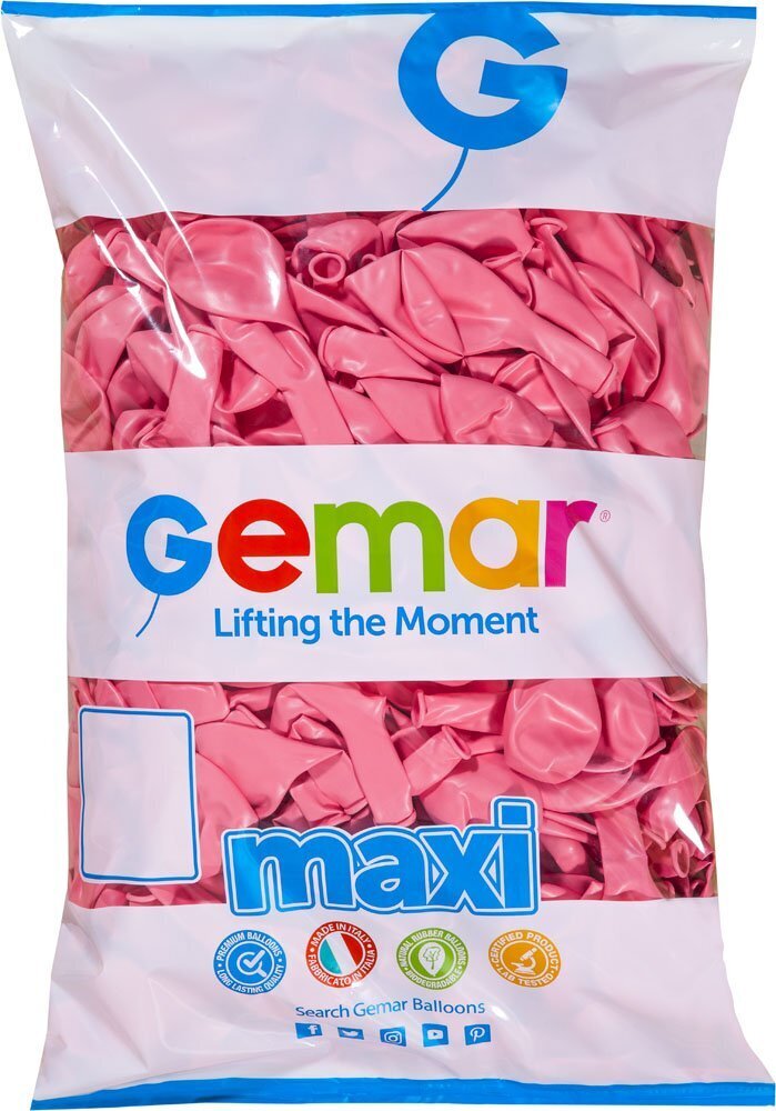 Gemar Latex Balloons Standard Baby Pink #073 Maxi Bags 12in - 500 pieces