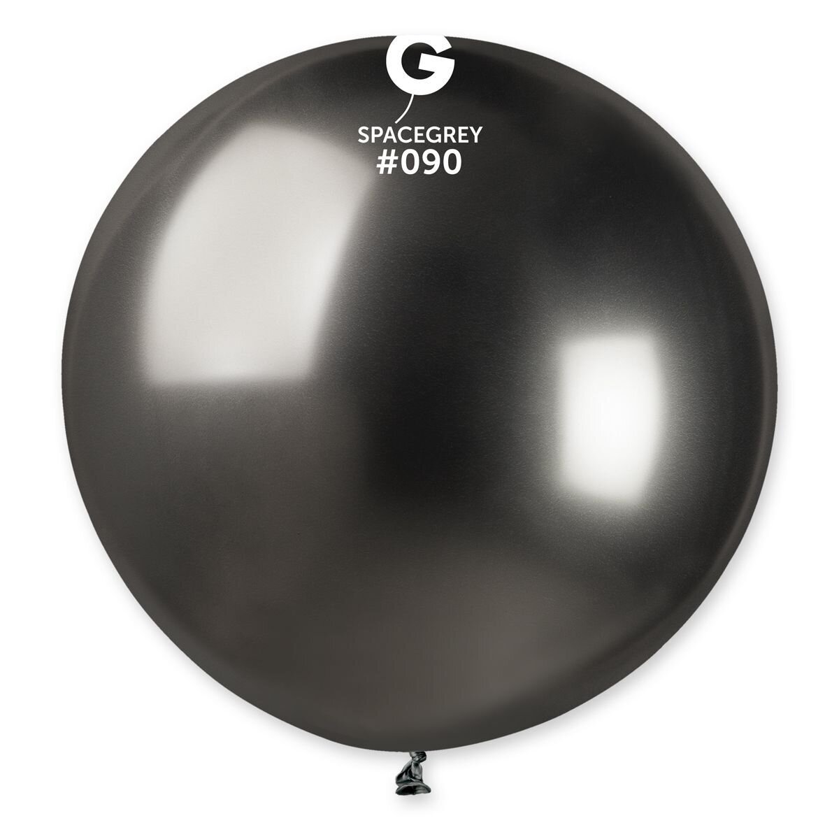 Gemar Latex Balloons Shiny Space Grey #090 31in - 1 piece