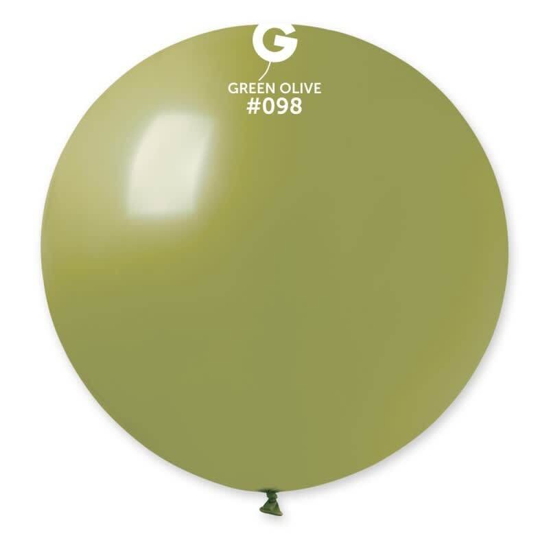 Gemar Latex Balloons Standard Olive #098 31in - 1 piece