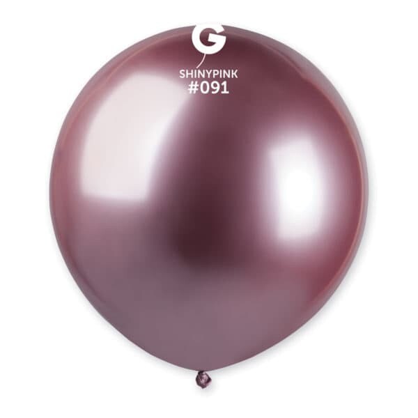 Gemar Latex Balloons Shiny Pink #091 19in - 25 pieces