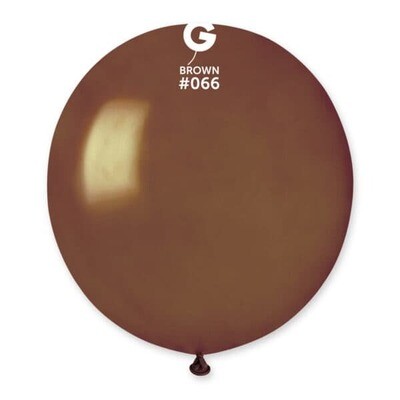 Gemar Latex Balloons Metal Brown #066 19in - 25 pieces