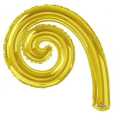 Kurly Spiral Gold 14"