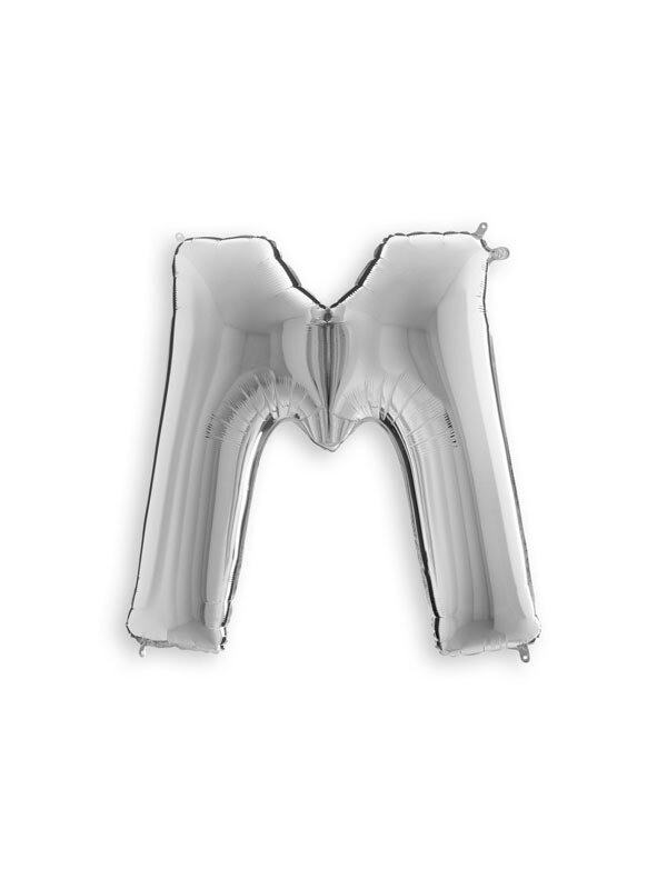 Silver M Giant Letter 3297101 - 34"